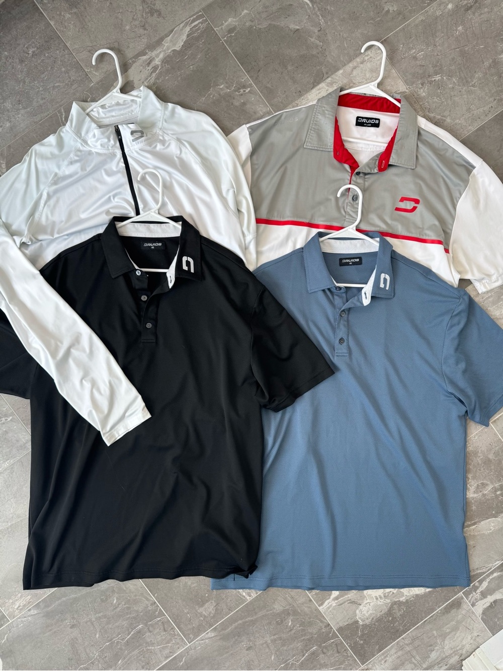Druids Men's Golf Polos and Quarter Zip
